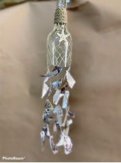 BOTTLE WITH CAPIZ NATURAL