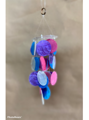 SADDLE CAPIZ CHIME MIX COLOR