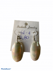 SHELL EARRING ΝΑUTILUS PEARL