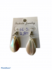 SHELL EARRING ΝAUTILUS PEARL
